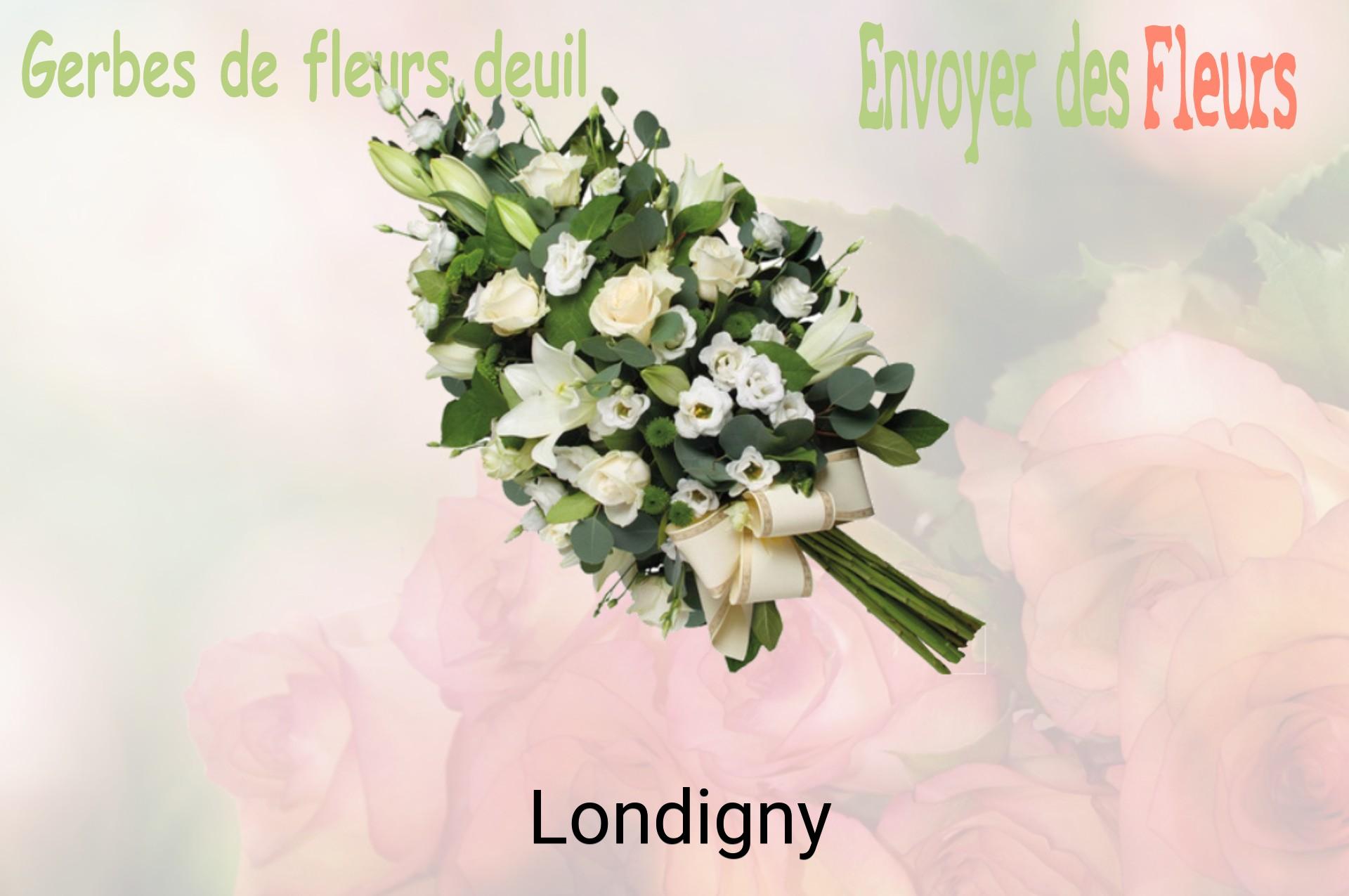 Gerbe de fleurs de deuil livrée à Londigny